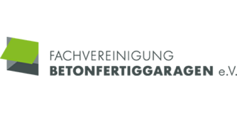 Logo der Fachvereinigung Betonfertiggaragen e.V., einem Zusammenschluss renommierter Betonfertighersteller, der jährlich rund 35.000 Fertiggaragen errichtet.